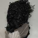 Glueless Wigs Human Hair Pre Plucked Pre Cut Wear and Go Glueless Wig for Beginners Bob Wig Human Hair 180% Density Deep Wave Curly Lace Front Wig 14 Inches Natural Black