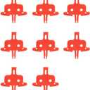LESHOW 8PCS Hydraulic Bicycle Brake Pads Spacer - Disc Brake Pad Spreader Cycling Repair Tool for MTB & Road Bike