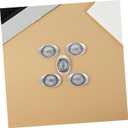 HANABASS Vintage Chinese Yuan Bao Figurine 1.38 Inch Antique Silver Feng Shui Wealth Decoration Good Luck Ornament for Home Party Collectibles