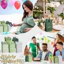Kolldenn 15 Sets Sage Green Wedding Welcome Bags for Guests, Gift Bags Bulk with Handles and Tissue Paper, Bridal Shower Wedding Favor, Church and Hotel Welcome Gift, 6"x5.9"x3.2"