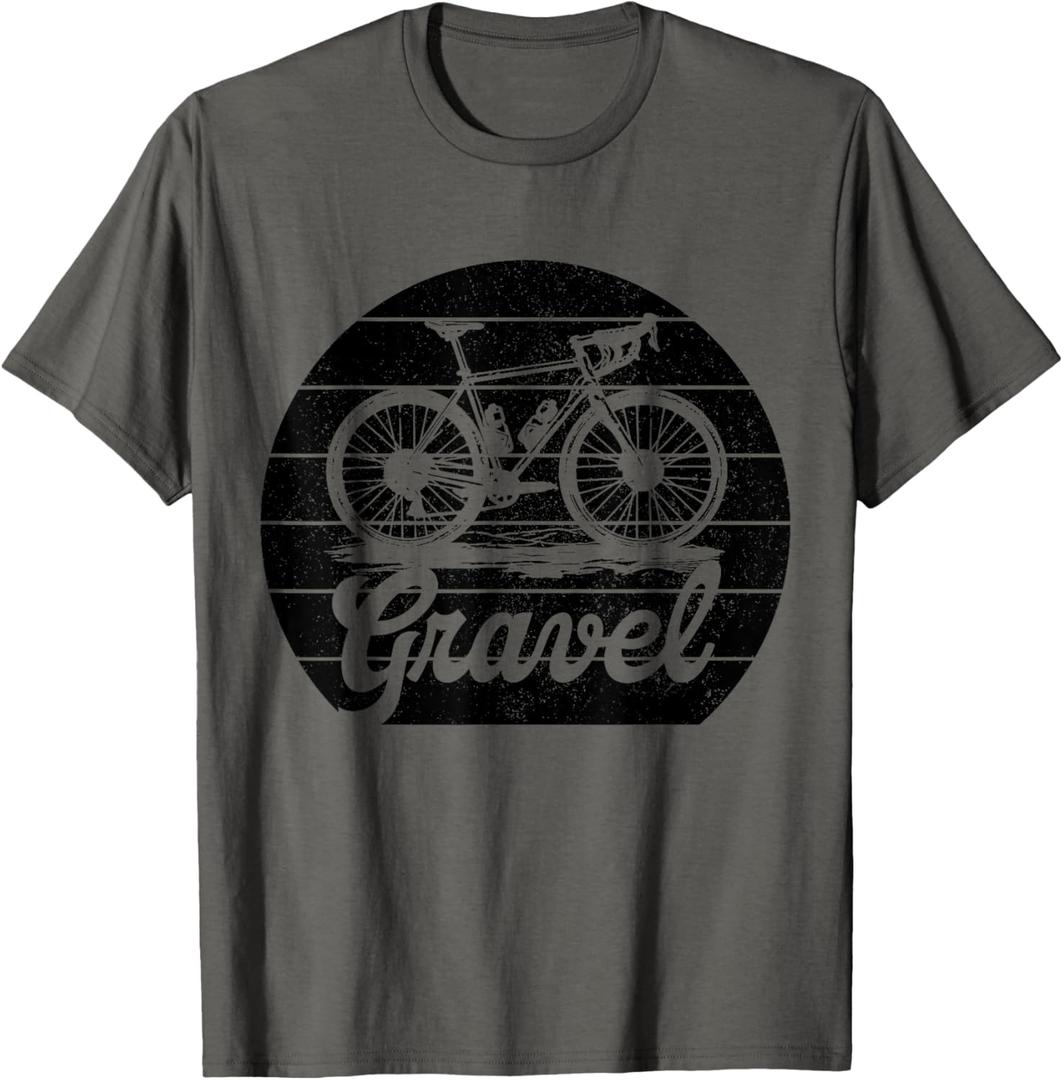 Gravel Bike Vintage Cycling Cyclist Bicycle T-Shirt S