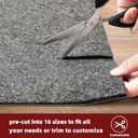 BAGAIL Felt and Natural Rubber Backing Rug Pads 1/4 Thick, 2 x 6 Ft Non Slip Carpet Gripper Keep Rugs in Place, Under Area Rug Protective Cushioned Pads, Carpet Runners, Hardwood Floors Protection