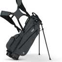 KVV Junior Golf Bag, Lightweight Golf Stand Bag for Young Players for Ages 4-6,6-8,9-12, 12 and Up (Charcoal)