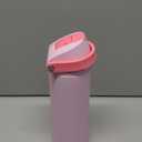 24 oz Insulated Water Bottle for Sports: Meoky Stainless Steel Water Bottle with 2-in-1 Straw and Spout Lid - Leak Proof, Cold for 24 Hours, Fits in Car Cup Holder, BPA-Free for Women Travel, Blush