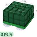 Boao 30 Pieces Floral Foam Cage Rectangle Flower Cage Holders with Floral Foam Flower Arrangement Supplies for Fresh Flowers Wedding Decorations 4.3 x 4.3 x 3.5 Inch