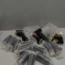 Maitys 4 Inch Round Solid Furniture Legs Furniture Wooden Replacement Chair Feet Dresser Sofa Couch Legs Table Cabinet Footstool DIY Projects for Home (Black,16 Pcs)