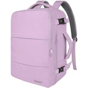 Taygeer Large Backpack for Women Travel Bag, Luggage Backpack for College Women with 15.6inch Laptop Compartment & Shoe Pouch, Carryon Bag for Airplane Business Travel Essentials, Orchid Purple