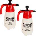 Chapin 10022 Handheld Pump Sprayer, 48oz, MultiPurpose, Translucent Poly Tank, WideMouth Opening, Adjustable Cone Nozzle & AntiClog Filter for Weed, Fertilizer & Pest Applications, 2 Pack