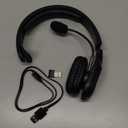 TECKNET Trucker Bluetooth Headset, Trucker Bluetooth Headphones with Microphone AI Noise Canceling Wireless On Ear Headset, Hands Free Wireless Headset for Cell Phone Computer Office Home (Black)