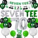 70th Birthday Decorations, Golf 70th Birthday Party Decoration Themed for Men Happy Birthday Decor Banner Set Durable 70 Number Balloons