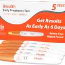 iHealth Pregnancy Test 5-Pack Value Kit - Ultra Sensitive Early Detection(10mIU/mL) - Over 99% Accurate Early Pregnancy Test - Multi-Pack Pruebas De Embarazo for Reliable Home Tracking