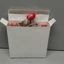 20 Pcs Valentine's Day Crochet Heart Flower Bouquet Handmade Knitted Flowers Bulk with Cards Red Valentine Crochet Flower for Arrangements Floral Bouquet Crafts Decorations Gift for Women Girlfriend