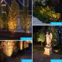 SUNVIE Solid Brass Low Voltage Landscape Spotlights 12V Heavy Duty LED Landscape Lighting Waterproof Outdoor Spotlight for Garden Yard, Classic Outdoor Spot Lights Without Bulb, 8 Pack, Bronze