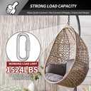 3 Inch Stainless Steel Chain Quick Links- 10 Pack 5/16" Locking Carabiners, Chain Hooks, Twist Key Ring Screw Chain Link, 1535 Lbs Capacity