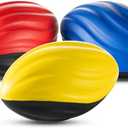 3 x Bedwina 5" Mini Foam Football - Small Toy Footballs for Indoor and Outdoor Play, Spiral Foam Sports Birthday Football Party Favors for Kids