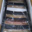 Lexicon Farmhouse Dining Chairs Set of 2, Kitchen Dining Chairs with Sturdy Solid Wood Frame, Legs, Footrest, High Ladder Back, Comfortable Classic Wooden Armless Side Seat, Easy Assembly, Black