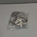 CJL HAIR Large Messy Bun Hair Piece Wavy Curly Scrunchies Synthetic Chignon Ponytail Hair Extensions Thick Updo Hairpieces for Women Dark Grey