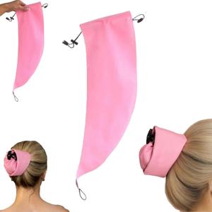 2 x Waterproof Hair Sleeve for Long Hair - Reusable Adjustable Washing Shower Cap Ponytail Protects Styled Hair Locs Braids, Quick Root Refresh for Shower Gym Travel Pool Beach, Time Saver (1pc)