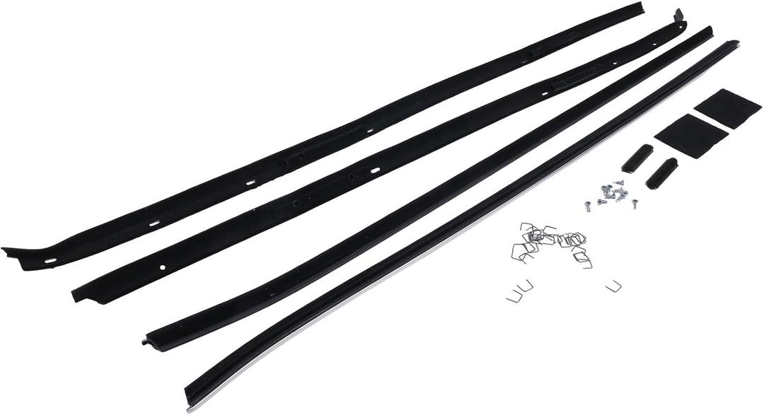 HOLDWELL Window Sweeps Felts Weatherstrip Kit Set of 4 KG2018A Compatible with 1970-1981 Chevrolet Camaro Pontiac Firebird Trans Am