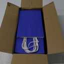 Oikss 50 Pack 5.25x3.25x8.25 Inch Small Royal Blue Kraft Paper Bags with Handles Bulk for Birthday Wedding Party Favors Grocery Retail Shopping Business Goody Craft Gift Bags Cub Sacks, 50 Count