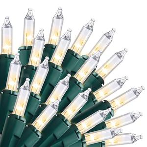 Joiedomi Clear Christmas String Lights Indoor,150 Count Mini White Fairy Light,31.2FT Lighting Decor for Patio Dorm Classroom Bedroom Holiday Wedding Party Garland Birthday Festival,Green Wire