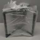 3-Light Ceiling Light Fixture, Black Semi-Flush Mount Chandelier with Geometric Metal Shade, Farmhouse Industrial Lighting for Kitchen Living Room Bedroom Hallway Foyer, E26 Base