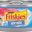 Purina Friskies Shreds With Ocean Whitefish and Tuna in Sauce Wet Cat Food - (Pack of 24) 5.5 oz. Cans