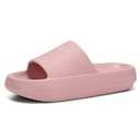 Dirk Slides for Women and Men Sandals Pillow Slippers Shower shoes Cushioned Slides, Pink, 12 Women/ 10 Men