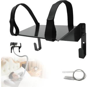 CPAP Wall Mount Shelf for AirSense 10/11 - Include Tube Cleaning Brush & Hooks, Prevents Hose tangling, CPAP Bracket that Clears Up Valuable Nightstand Space