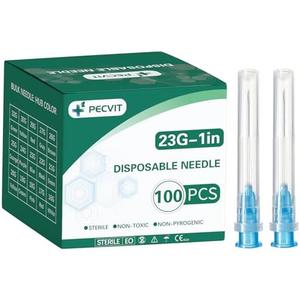 100Pack 23 Gauge 1 inch Needles Luer Lock Lab Dispensing Accessories for Measuring,Refilling Inks 100Pack 23 Gauge 1 inch Needles Luer Lock Lab Dispensing Accessories for Measuring,Refilling Inks