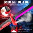 RGB Light Up Saber Toy with Smoke Mist Effect, 7 Color Neon Lightsaber, Sound Effects and Impact Sensing, USB-C Rechargeable Toy Sword for Kids, 31.5 Inch, Large