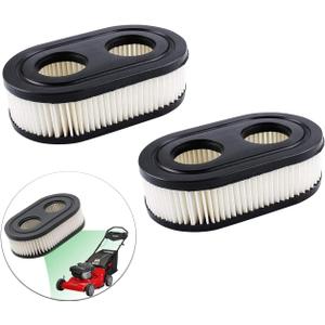 Apply to593260 798452 Lawn Mower Air Filter, Series Engine 4247 5432 5432K Lawn Mower Air Cleaner Filte can Replace Oval Air Filter Cartridge - Lawn Mower Replacement Parts(2PCS)