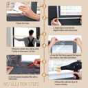 Large Patio Door Shrink Film Window Insulation Kit Cuttable with AdhesiveTransparent,Window Plastic for Winterizing Thicken Thermal Waterproof Insulation Cover Warm Winter (1Pack, 84"W x 120"T) (Clear 1pcs)