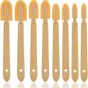 8 Pcs Silicone Caulking Caulk Finishing Tool, Spreader Spatulas Applicator Rubber Tools Caulk Smoothing Tool Grout Caulk Applicator Tool for Bathrooms, Kitchens, Toilet, Ceramic Tiles(4 Size)
