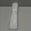 6 x 6 Pack Replacement Straws with Cleaning Brush Compatible Stanley 30 oz 40 oz Tumbler, Plastic(White)