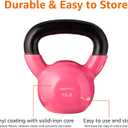Amazon Basics Vinyl Kettlebell, 15Lb