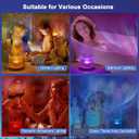 Northern Lights Ocean Wave Projector Crown Light, 16 Colors Gradual Rotating Water Ripple Lamp, Wave Night Light with Remote Control for Bedroom Living Office Restaurant Bedroom Bar