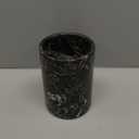 Handmade Marble Utensil Holder for Kitchen Countertop Storage | Multipurpose Organizer for Spatulas, Office Supplies, & Wine Chiller (Black Zebra)