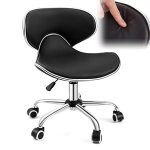 1 Pack Pedicure Chair for Nail Tech, Rolling Pedicure Stool, Black
13"-18" Adjustable Seat Height, 300 lb Capacity, Ergonomic Lumbar Support, Waterproof Faux Leather, 360° Swivel, Salon & Spa