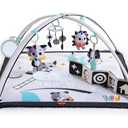 Tiny Love Baby Tummy Time Play Mat, Gymini Deluxe Baby Play Mats for Floor, Magical Tales Black & White Activity Gym
