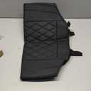 1 Pack Leather Front Car Seat Cover Bottom Car Seat, Anti-Slip and Full Wrap Driver Car Seat Protectors, Luxury Waterproof Bottom Auto Seat Cushion Pad Mat for Most Vehicles(Black)