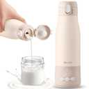 Portable Bottle Warmer for Travel, 12Oz Portable Milk Warmer with Long Battery Life, Fast Heating for Breastmilk, Formula, Water, Smart Temp Control & Keep Warm, Ideal for On The Go Feeding