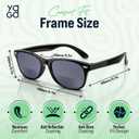 Yogo Vision Bifocal Reading Sunglasses Men Women Sun Readers Stylish Frame Outdoor UV400 Glasses Beach Fishing Travel, Pack of 4, +2.25