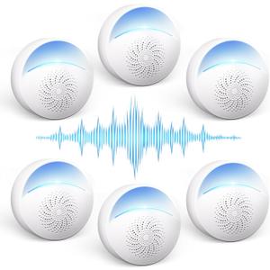 [2025 Upgraded] Ultrasonic Insect & Pest Indoor Repeller, Plug-in Control Electronic Repellent for Roach, Rodent, Mouse, Bugs, Mosquito, Spider, Mice, Ant, Home, Kitchen, Garage (6 Pack)