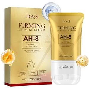 Pack Of 2 HOYGI Firming Neck Cream for Crepey Skin Body Care Comfort with Roller, Tightening and Moisturizing Lotions Skin Care for All Skin Types, 4.23 Oz/Pcs, EXP 03/17/2028