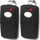2X for Linear Multicode 3089 308911 MCS308911, 1089, 3070, 3060, 10 dip Switch Gate Opener Remote 300MHz, Multi Code Garage Door Opener Remote (Two-Black)