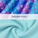 PATPAT Girls' Short Sleeve Dresses Multipack  Quick-Dry Fabric, Tie-Dye & Leopard Prints for Toddlers & Big Girls 2-10 T (Green)