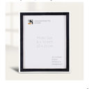 Handicrafts Home 8 by 10 Black Picture Frame, Handmade Frame For Boho Chic Home Decor, Desk, Wall Decor, Tabletop & Wall, Ideal for Living Room, Office Family Photos, Wedding & Gift