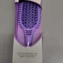 Conair Curl Define Pro Hair Brush for Curly Hair, Dual-Vent Design with Continuous Grooves, Mixed Bristles for Frizz-Free Detangling, Smoothing, and Curl Definition (Purple Pulse)
