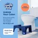 Squatty Potty Simple Bathroom Toilet Stool, Galaxy Blue 7", Ergonomic Stool Posture-Enhancing Bathroom Footrest for Improved Digestion & Constipation Relief